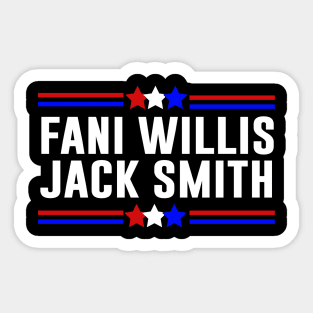 Fani Willis Jack Smith For President 2024 Sticker